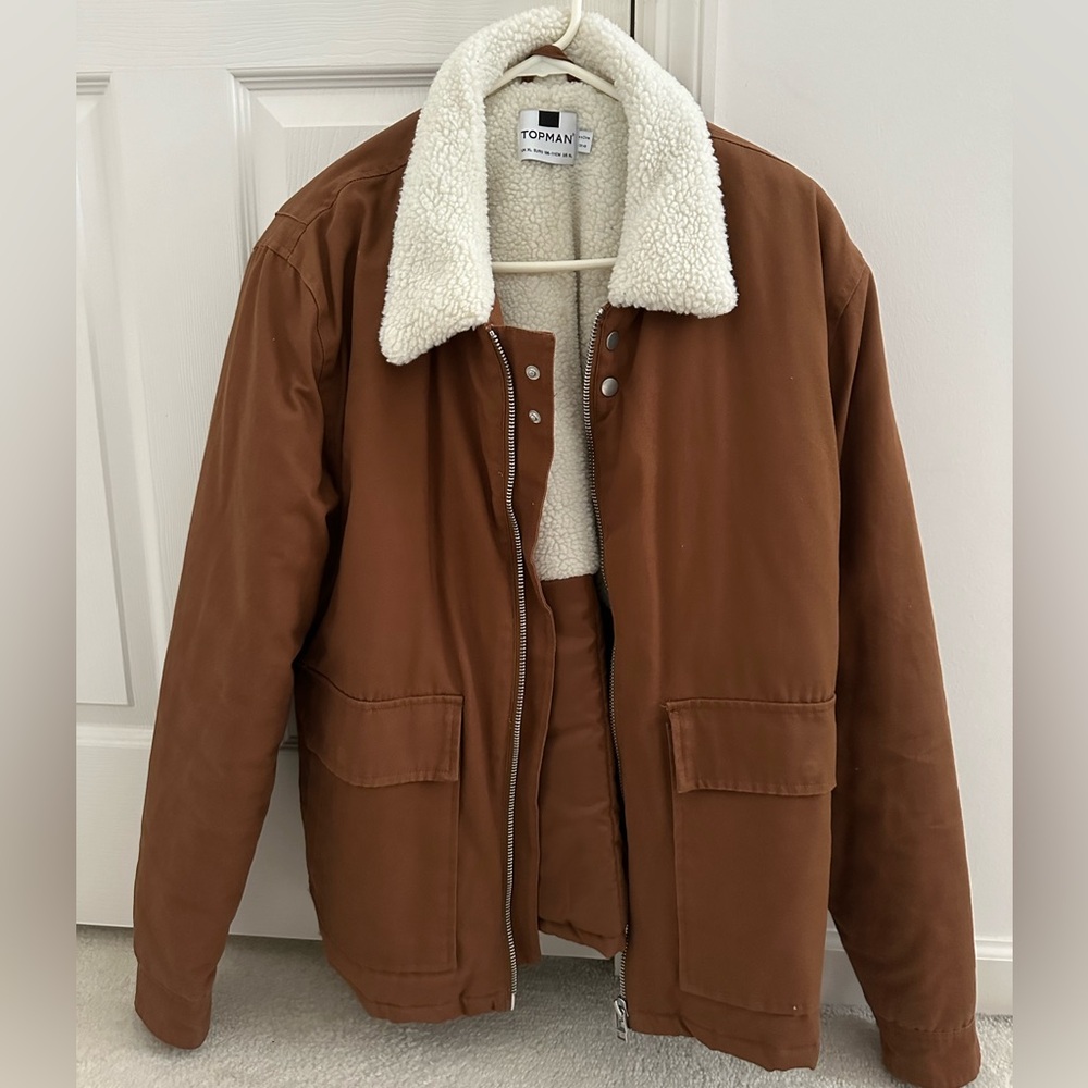 Topman Faux Collar Coach Jacket